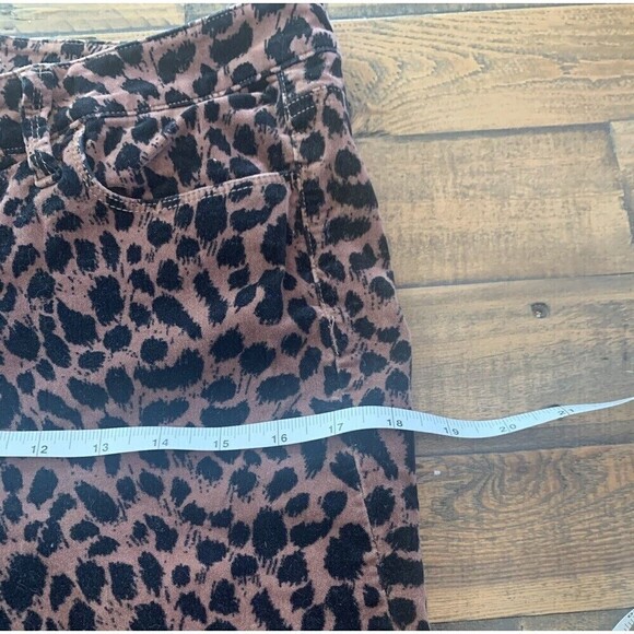 Ann Taylor Loft Pants Women Sz 8 Super Skinny Stretch Animal Cheetah Print Jean - Picture 8 of 8